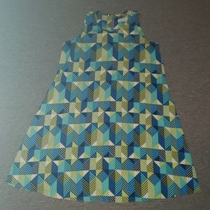 Geometric design shift dress